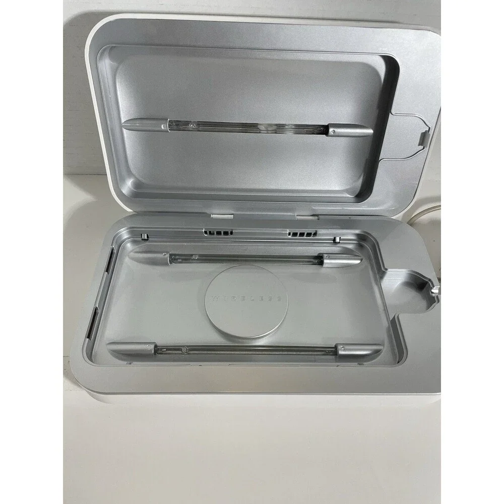 PHONESOAP 3 UV Cell Phone Sanitizer Cleaner & Dual Universal Charger White 600W